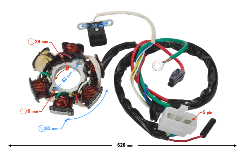 Iskrownik stator zapłon stojan Honda Dio 50