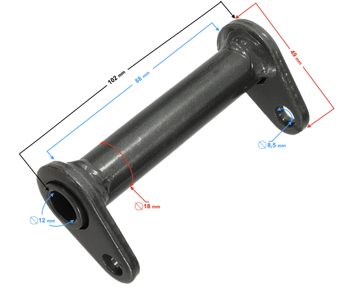 Piasta koła tylnego Barton DB27