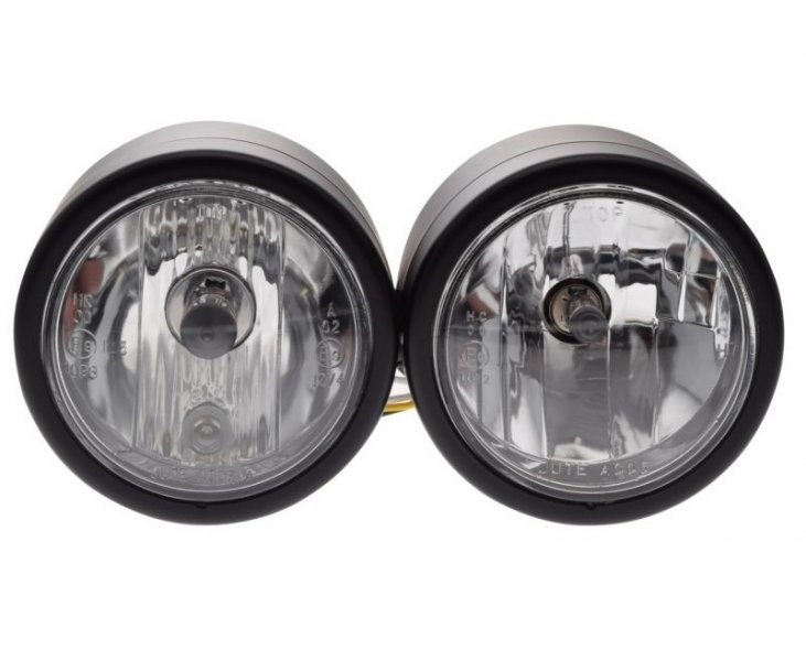 Lampa h7 + h1 ece zestaw 110mm czarny mat e9