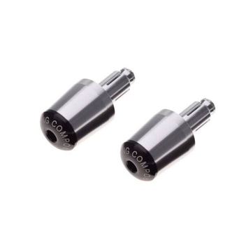 Końcówki kierownicy srebrne do kierownicy 22mm (7/8 cala)
