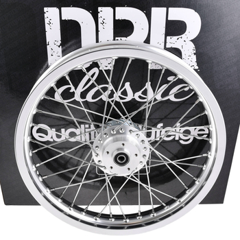 Koło jezdne 1,85x16 Simson S51 alu szprychy chrom DPR