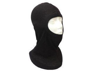 Kominiarka czarna 1 otwór bawełna s/m 52/57cm