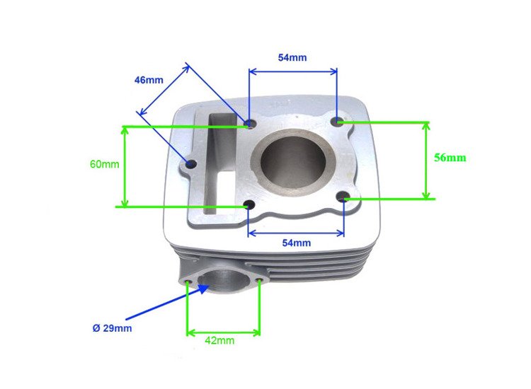 Cylinder 4t 50ccm3 39mm 156fmi romet zetka barton