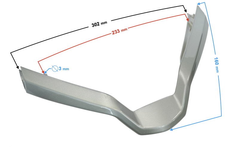 Obudowa dekor przedni grafitowy Barton Scalpel