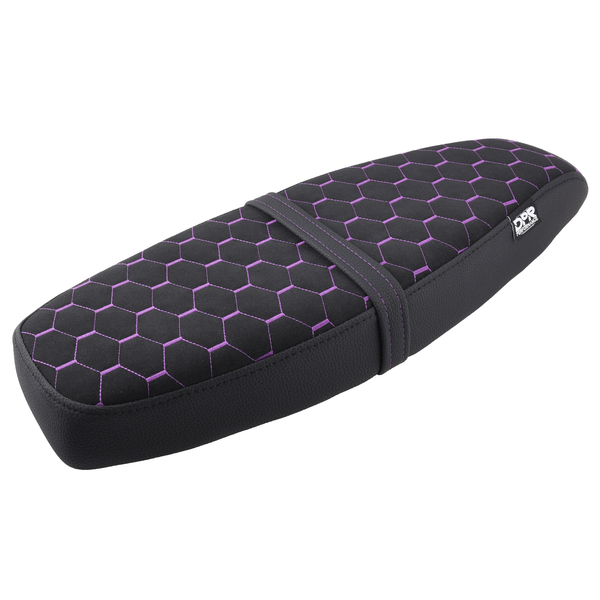 Siedzenie pikowane czarne + fioletowo czarne szwy Simson S50 S51 S70 DPR