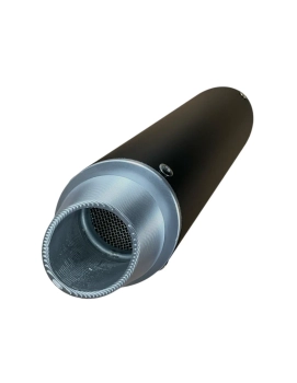 Tłumik owalny 38mm srebrny pitbike MRF 120 SM TTR 140 HQ RC SM TTR 160-R SM