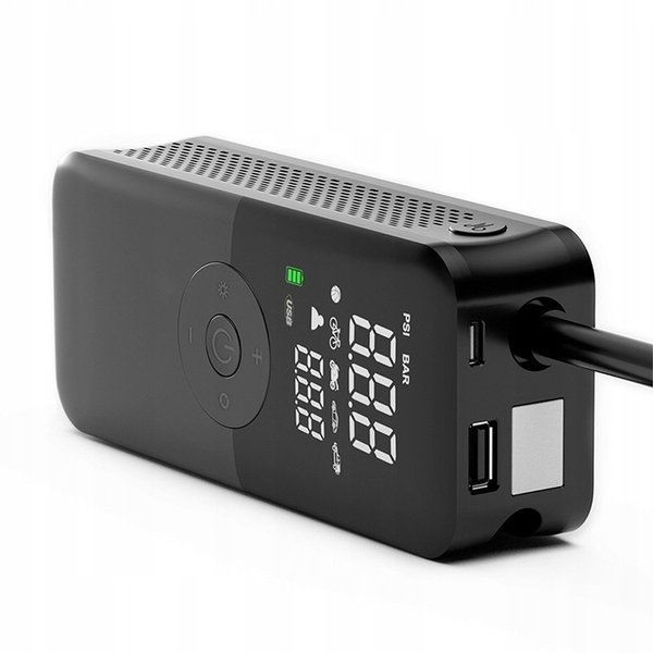 Kompresor akumulatorowy samochodowy rowerowy pompka