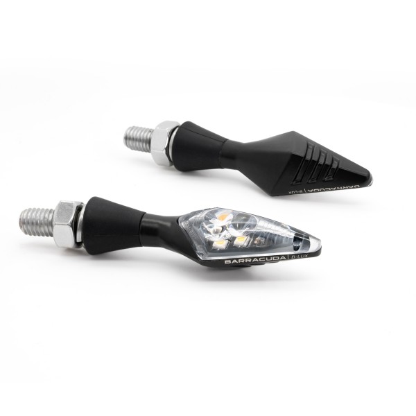 Kierunkowskazy X-LED B-LUX Czarne Barracuda Para