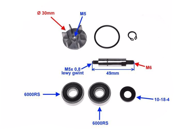 Pompa wody cieczy Derbi Atlantis Paddock 1998-2001