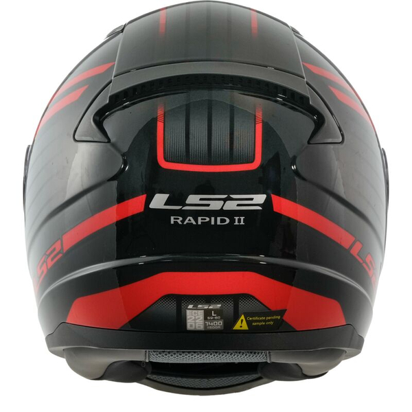 Kask integralny LS2 FF353 RAPID II CIRCUIT BLACK RED homologacja ECE 22.06