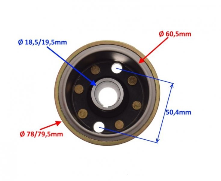Stator iskrownik z kołem magnesowym do silników ZS154FMI-2