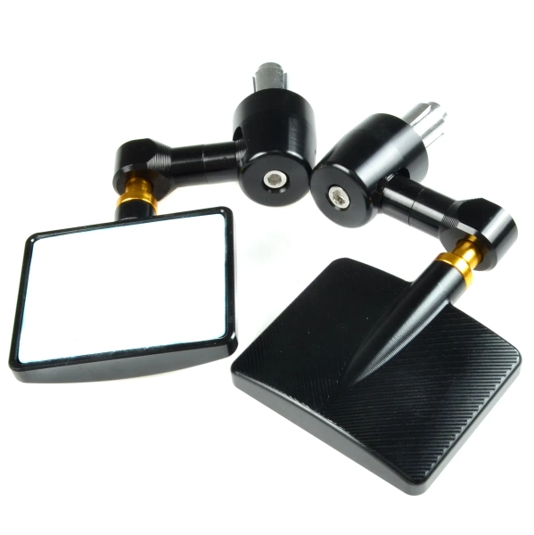 Lusterka dolne kwadratowe czarne uniwersalne Evo V6 komplet