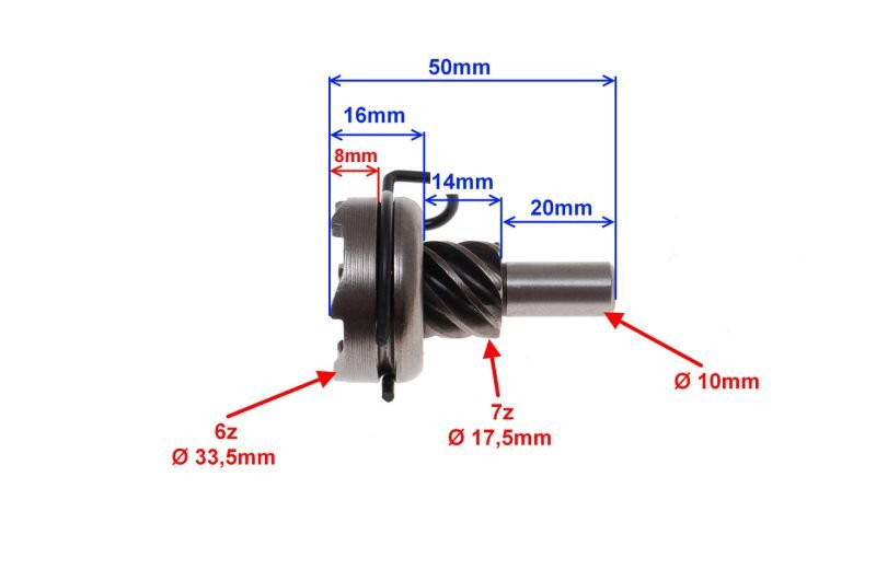 Koło rozrusznika zabierak 7z 4T GY6 Romet Quest