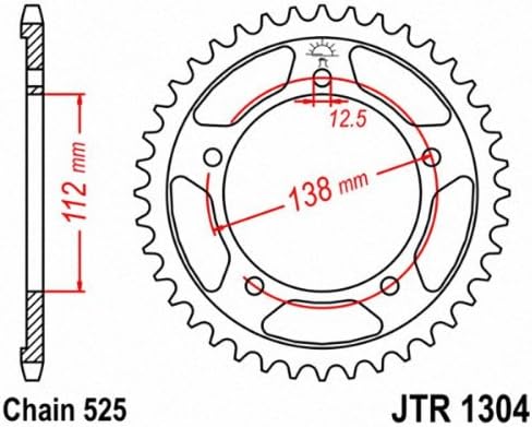 JT zębatka tył 42z 525 Honda CBF 600 CB 600 CB 650F CBR 650F VT 750