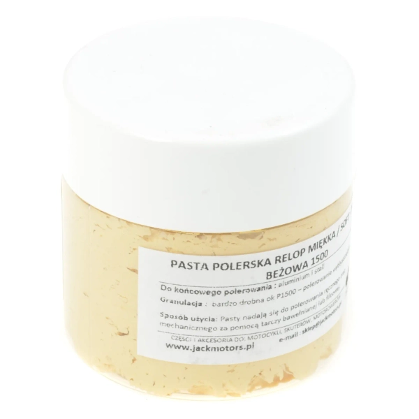 Pasta polerska miękka Relop kremowa P1500 do aluminium i stali 200g