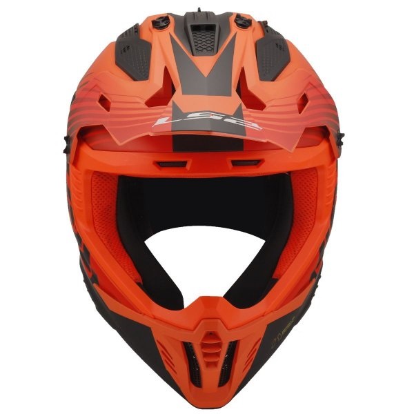 Kask crossowy LS2 MX708 Fast II Duck Matt Orange Red ECE 22.06