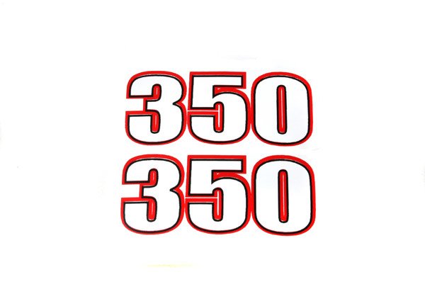 Naklejka naklejki czarno czerwona kpl jawa cz 350