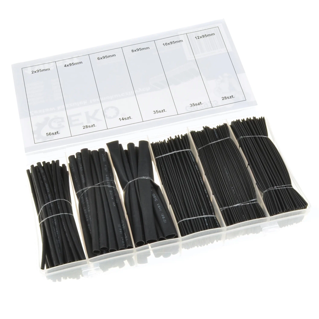 Koszulki termokurczliwe 6 rozmiarów 196szt.