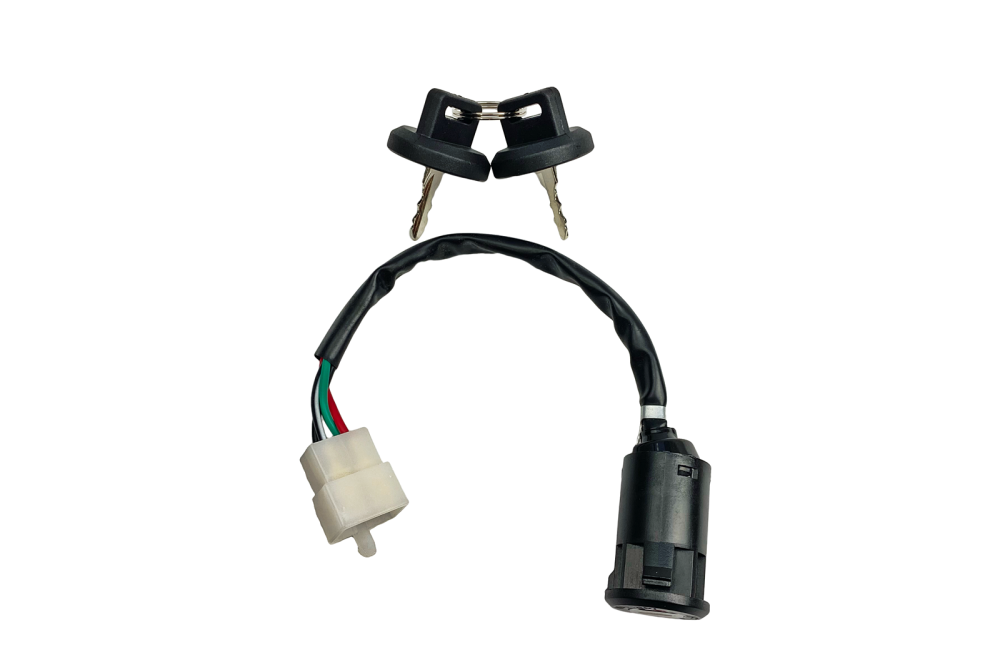 2 kluczyki stacyjka 2 położenia 4 piny męska atv