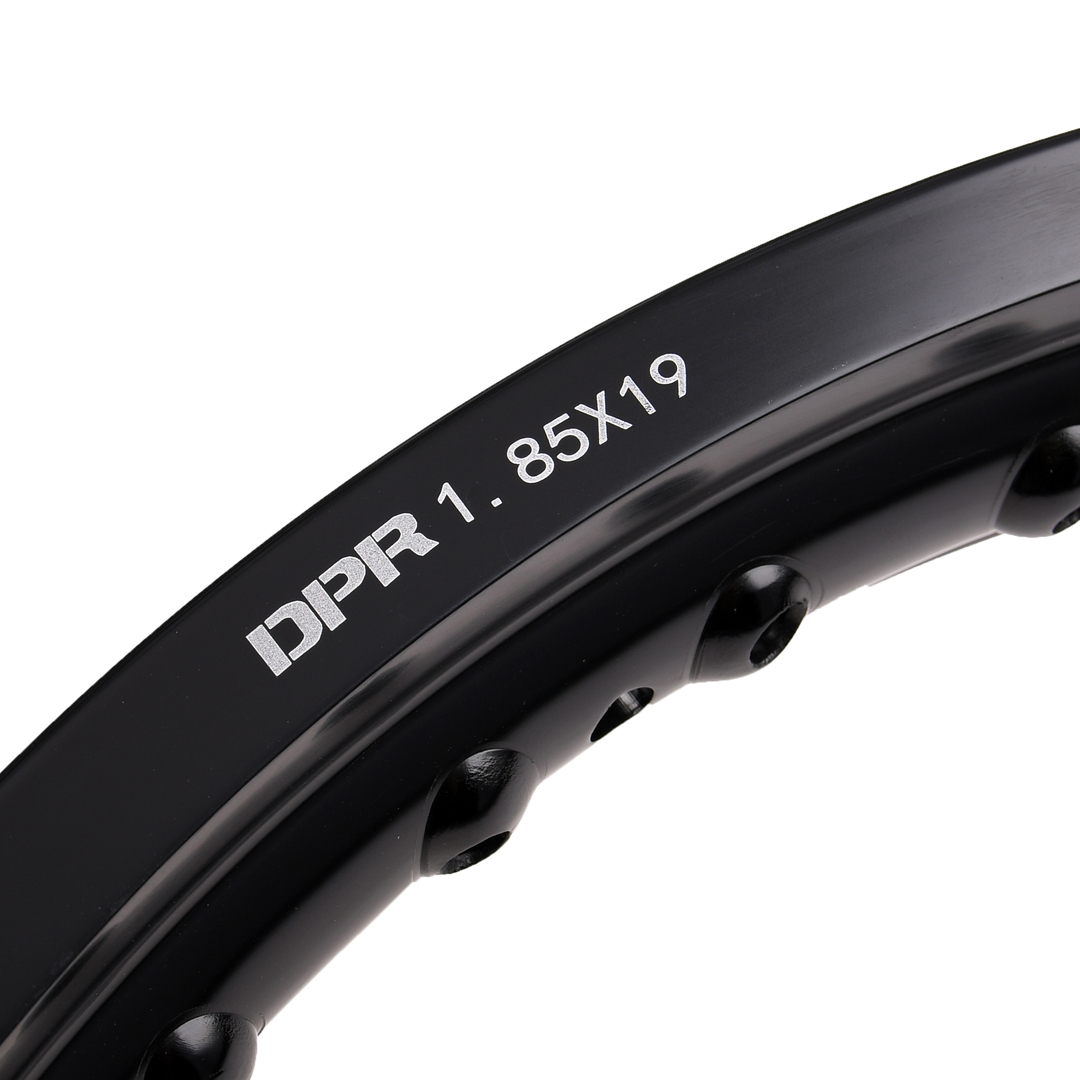 Obręcz koła 1,85x19 aluminiowa czarna WSK SHL DPR Classic