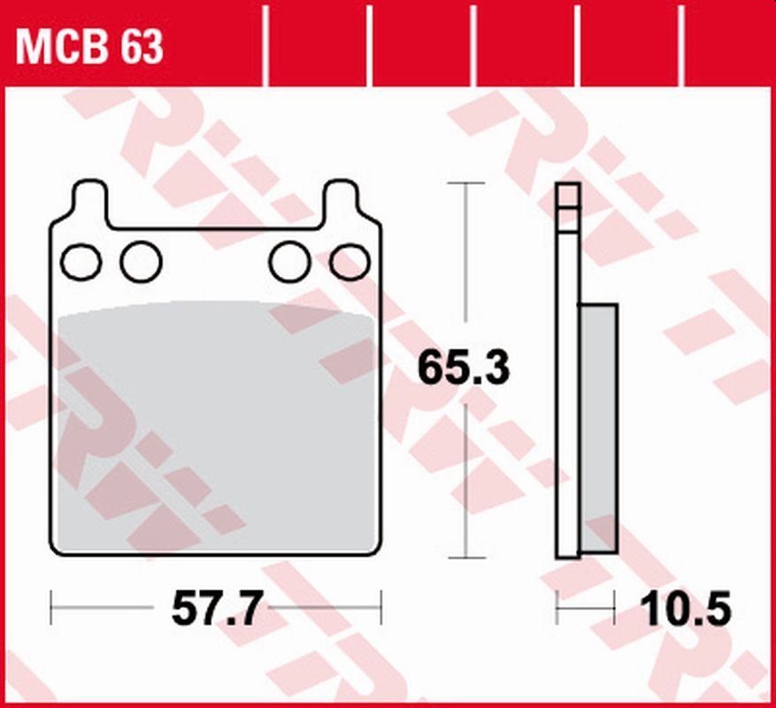 TRW klocki hamulcowe KH032 HONDA CB 750F GL1000