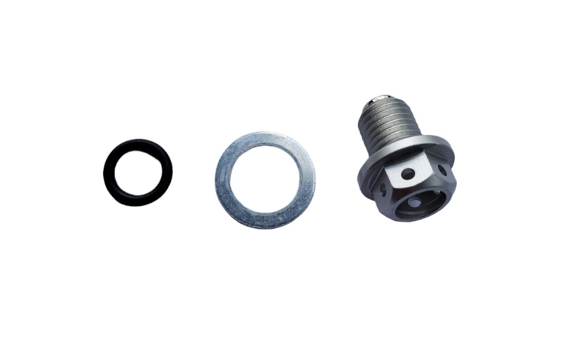 Korek spustowy oleju z magnesem srebrny pitbike MRF Kayo Pitgang RXF