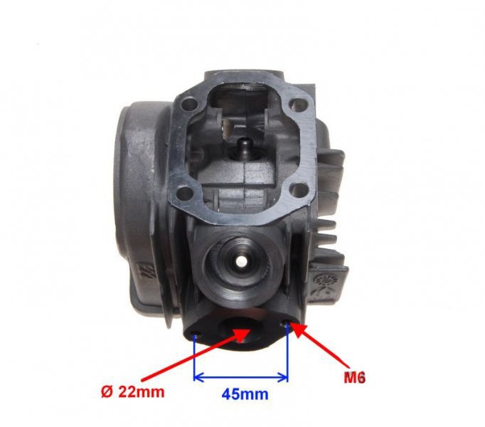 Głowica cylindra 4t 139fmb 70cm3 Benzer Junak Zipp
