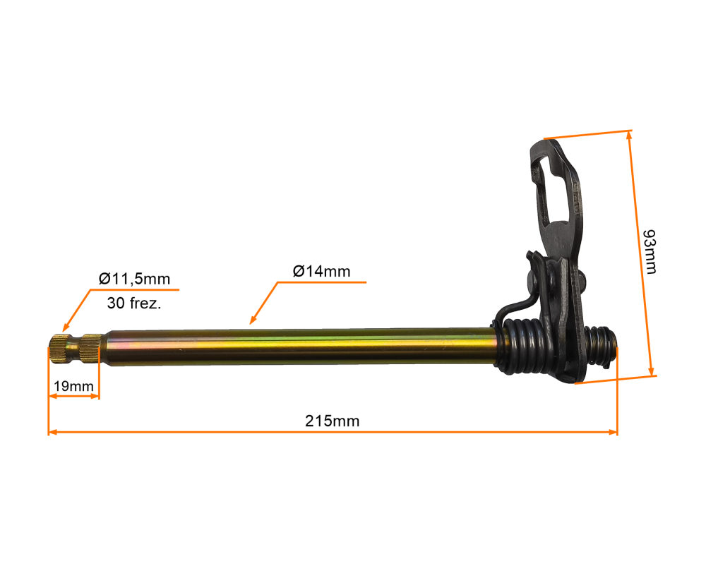 Wałek zmiany biegów quad atv 200 250cc Bashan Loncin