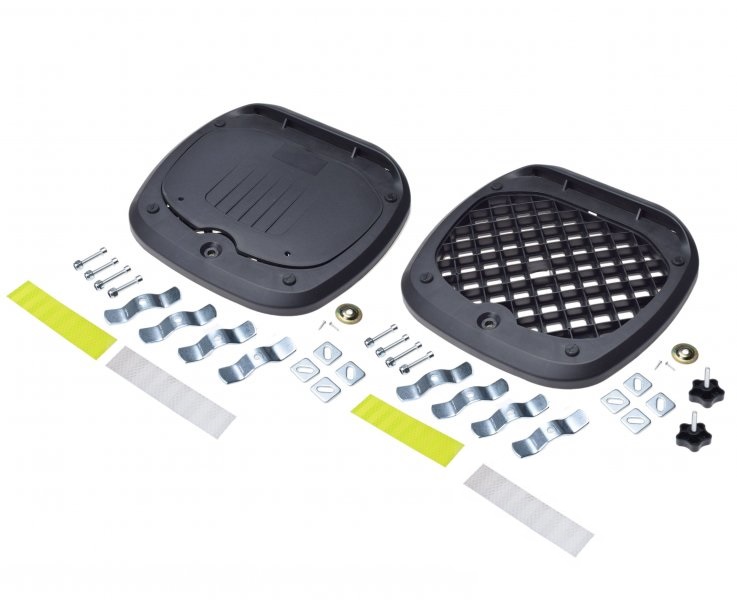 Kufer aluminiowy centralny Awina srebrny 45L Duży Kufer BMW Adventure