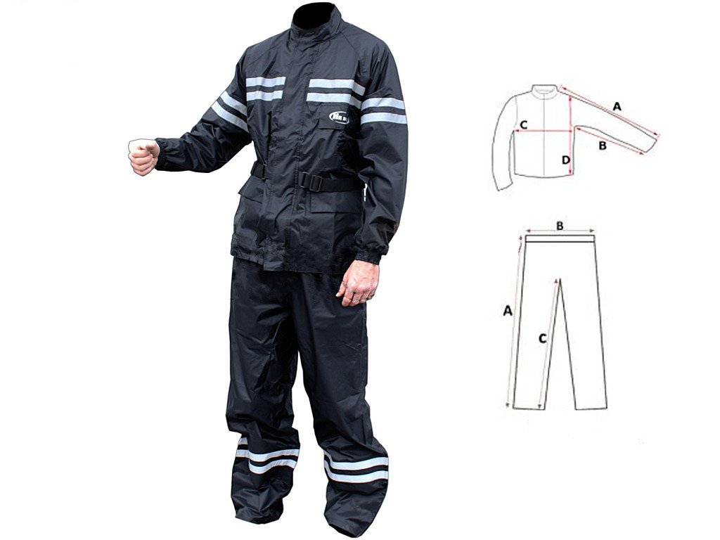 Komplet przeciwdeszczowy kurtka spodnie mr bike