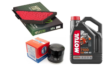 Filtr oleju powietrza olej HF204 Motul 10w40 Kawasaki GTR1400 ZZR1400 07-17