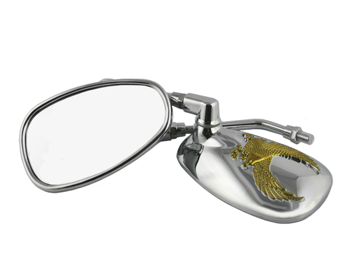Lusterka chrom z orłem M10 homologacja Honda Suzuki Kawasaki BMW Daelim SYM
