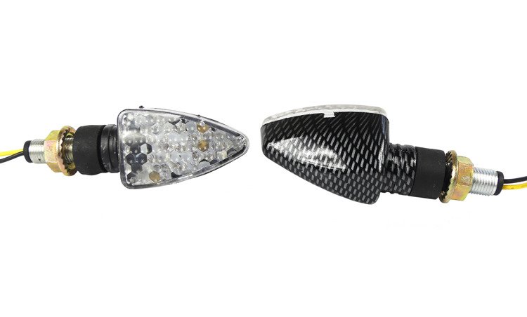 Kierunkowskaz prawy 15 diód led carbon 12v m10