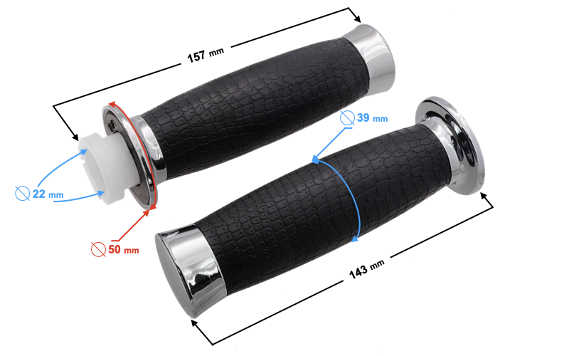 Manetki lewa + prawa komplet MR17 Rolgaz Rollgaz