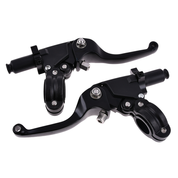 Dźwignia hamulca sprzęgła + obejmy czarne Simson DPR