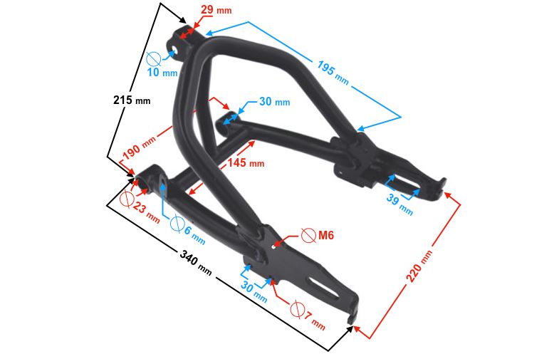 Wahacz mocowanie zawieszenia tył MiniCross DB10