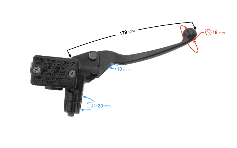 Pompa hamulcowa prawa do skutera Barton Falcon 2