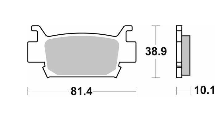 SBS klocki hamulcowe KH410 Off-Road złote Honda TRX 500 680 700