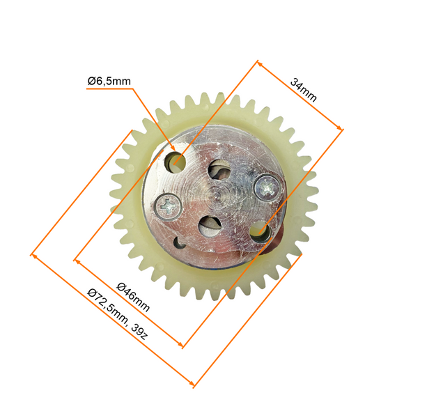 Pompa oleju z zębatką 39z quad atv Shineray Bashan Lifan 200 250 ciecz