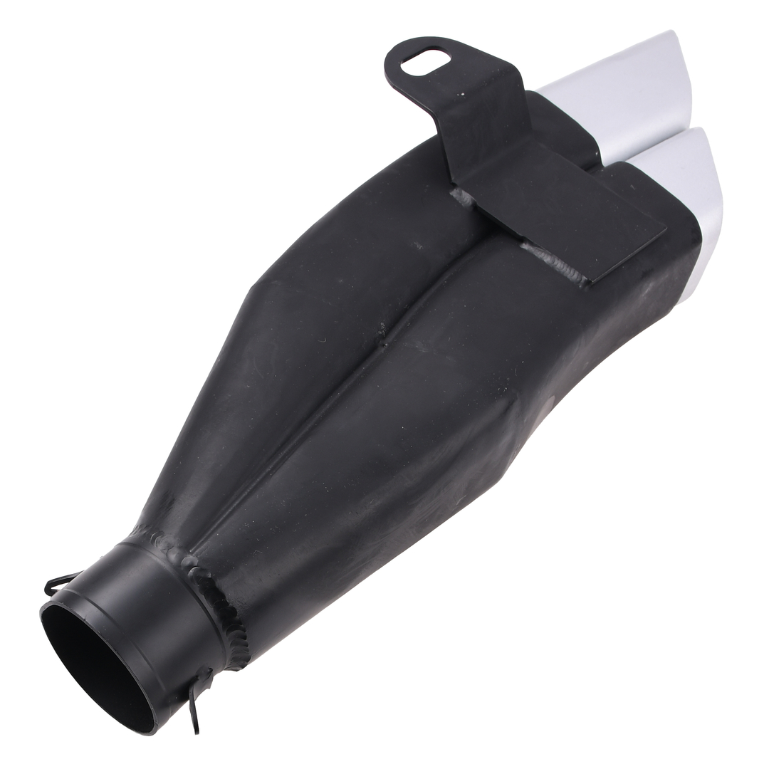 Końcówka wydechu GP Racing Double czarna podwójna rura 415mm