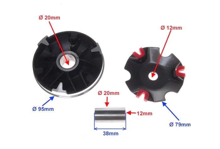Wariator tuning rolki Honda Tact Vison Dio Ellite