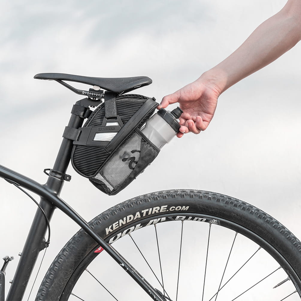 ROCKBROS Torba rowerowa podsiodłowa czarna (C35)