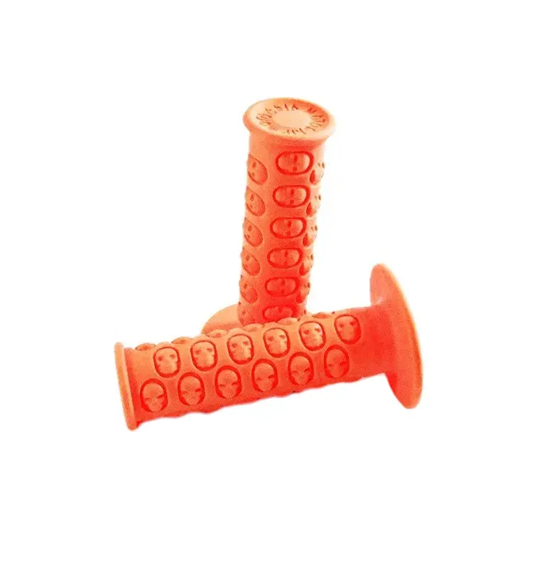 Manetki Motogrip Skull pomarańczowe pitbike MRF 80 120 140 160 Kayo Pitgang RXF