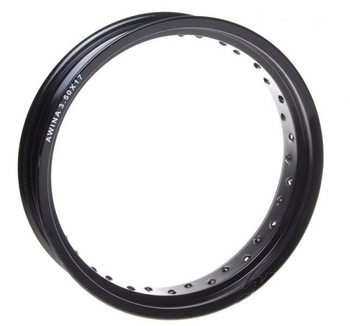 Obręcz koła 17x3,50 36 szprych aluminium czarna