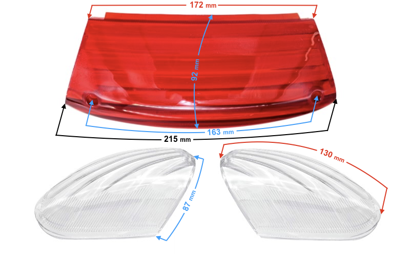 Klosz lampy tylnej skuter Huragan 5 Motobi Sowa