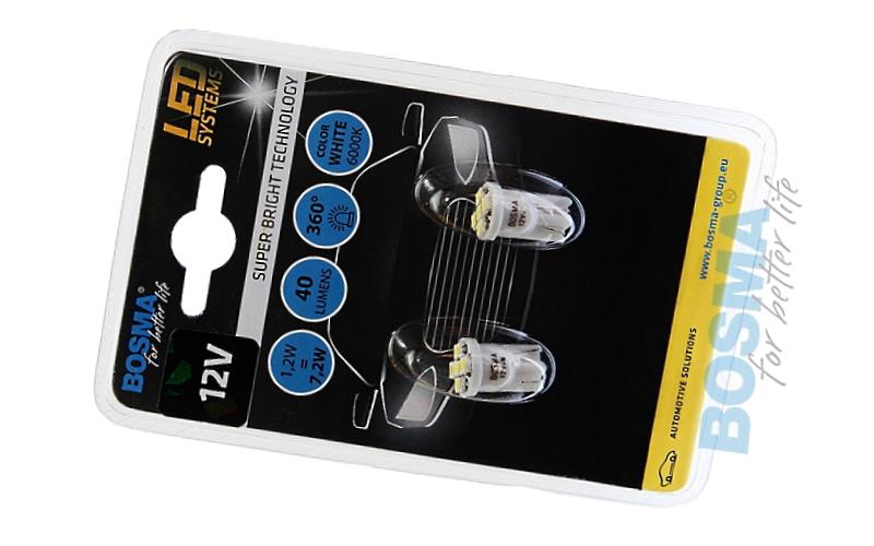 Żarówka t10 led 5 smd 12v w5w postojówka pozycyjna
