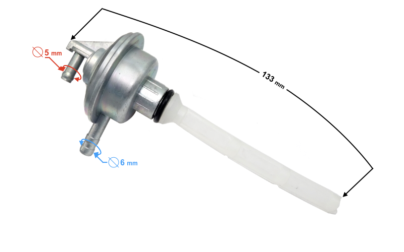 Kranik paliwa do skutera Piaggio