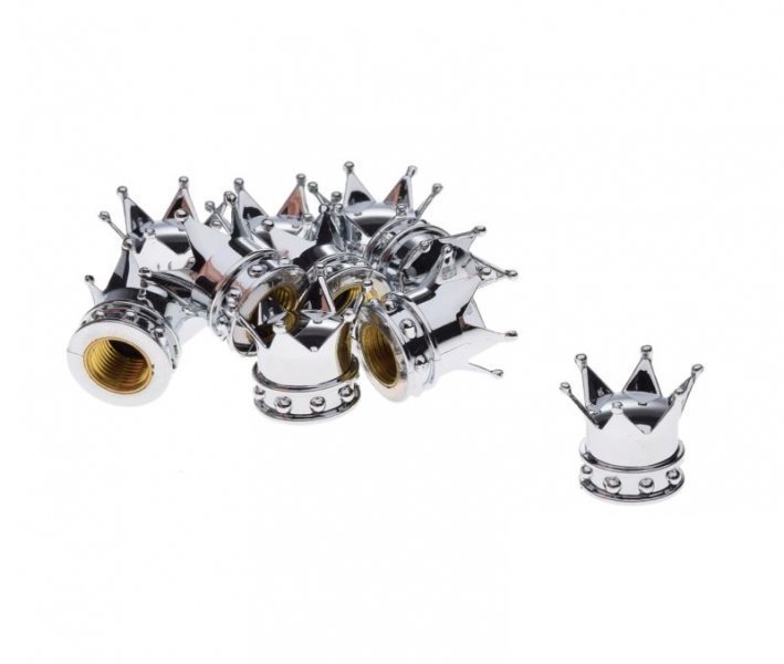 Nakrętka Kapturek Wentyla Koła Srebrna Korona