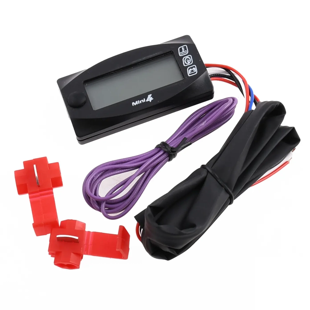 Licznik LCD 12V 4w1 V2 temperatura zegar woltomierz obrotomierz Racing Force