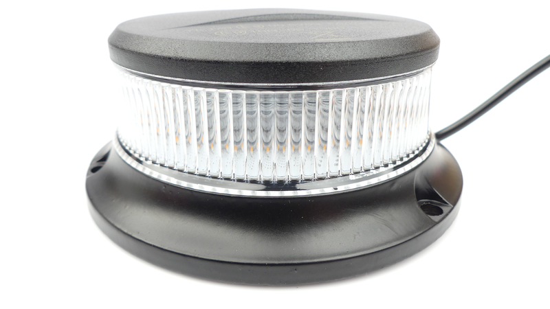 Lampa Błyskowa Kogut 18LED PICO Biała R65 Magnes